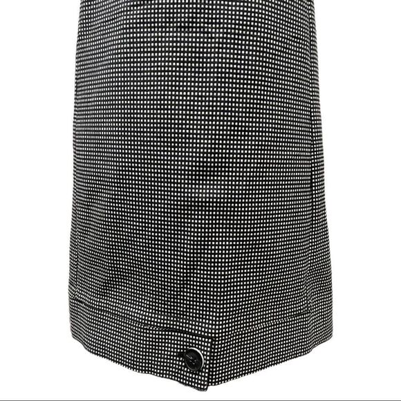 pearl by Lela Rose Sleeveless Checked Double Breasted Sheath Dress Sz 6 - Picture 10 of 15